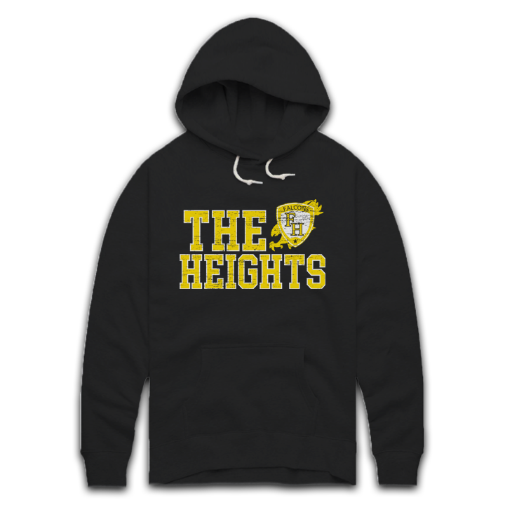 The Heights Black Hoody MoB Apparel