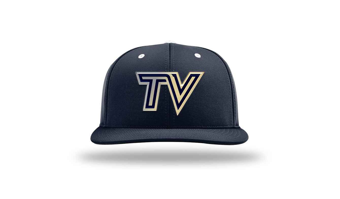 Navy/White TV Fitted Hat MoB Apparel